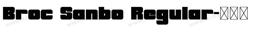 Broc Sanbo Regular字体转换